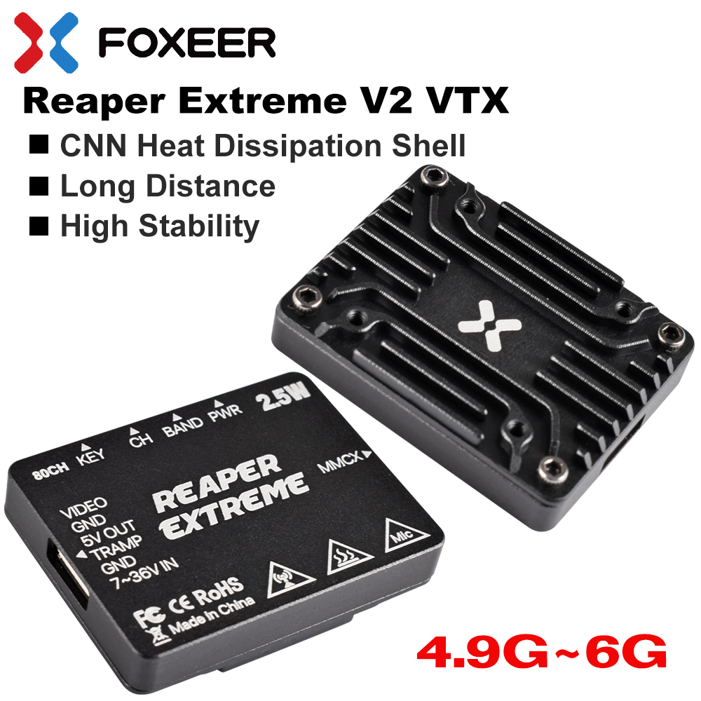 Foxeer 5.8G Reaper Extreme V2  - Foxeer Reaper Extreme 2.5W Vtx recensione e prezzo